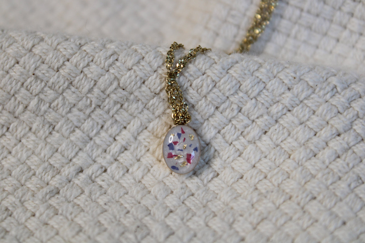 Small Oval Breastmilk Necklace