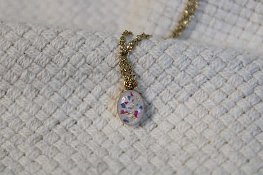 Small Oval Breastmilk Necklace